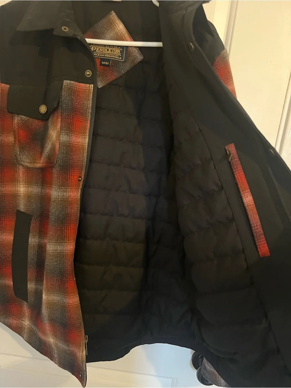 Pendleton Men's Red Plaid Wool-Blend Jacket